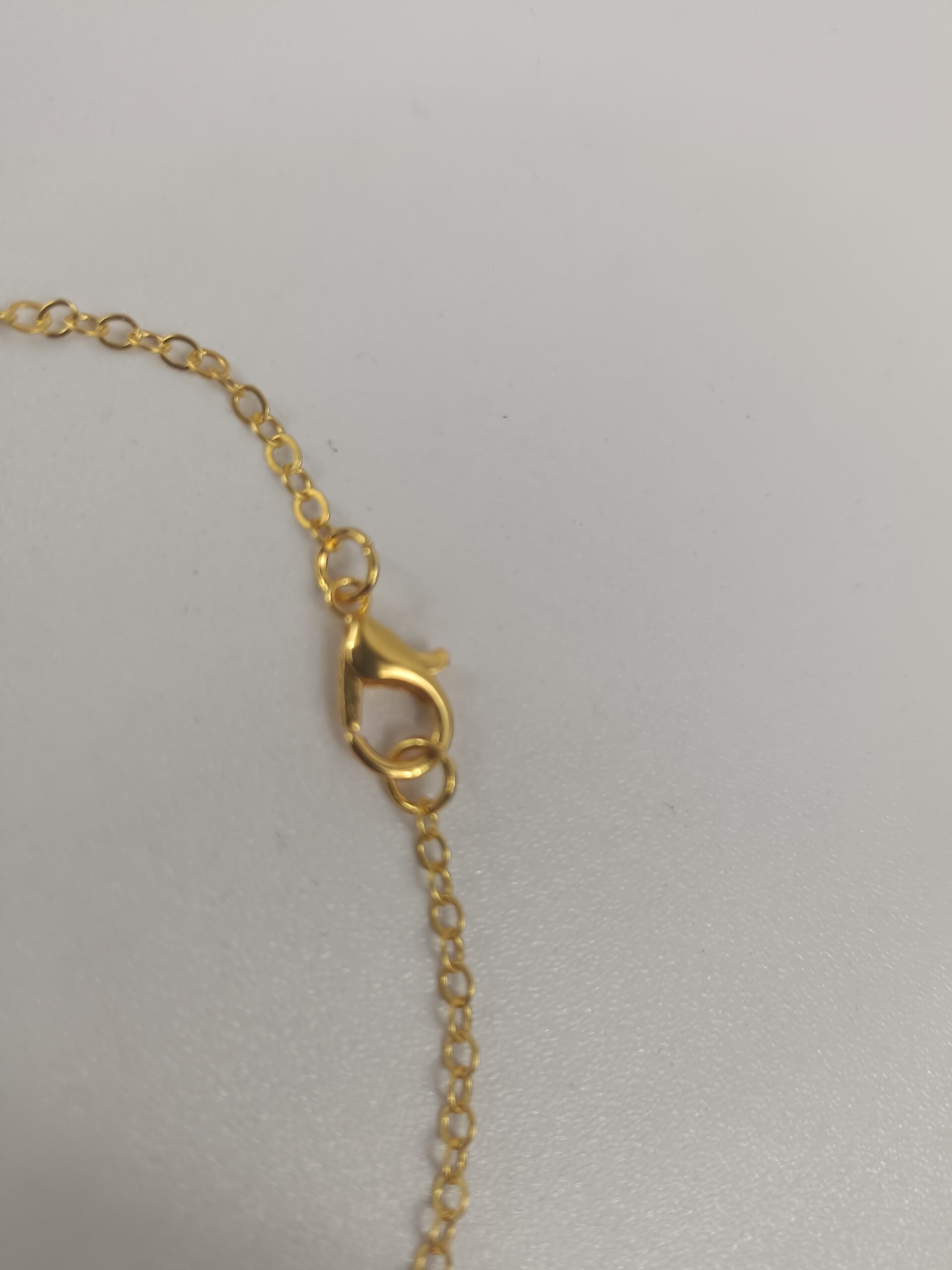 Collier Donut en Aventurine verte naturelle avec chaîne dorée – Qualité A – Image 4