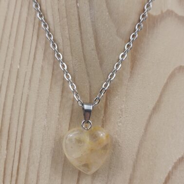 Collier pierre naturelle Quartz ferrugineux