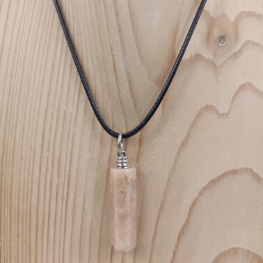 Collier pointe Pierre de soleil pierre naturelle – Qualité A