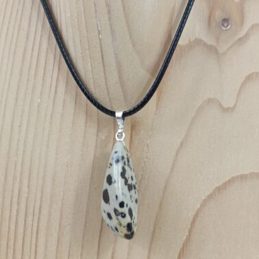 Collier Pierre roulée en Jaspe Dalmatien, provenance du Mexique