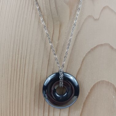 Collier Donut en Hématite, provenance de Chine