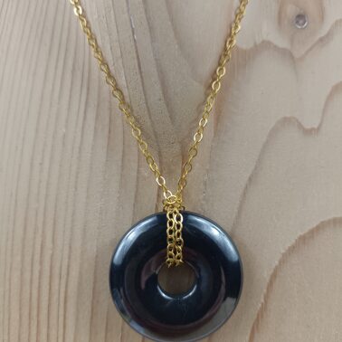 Collier Donut en Hématite, provenance de Chine