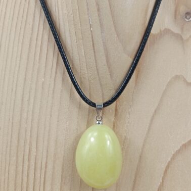 Collier Pierre roulée en Serpentine, provenance de Chine