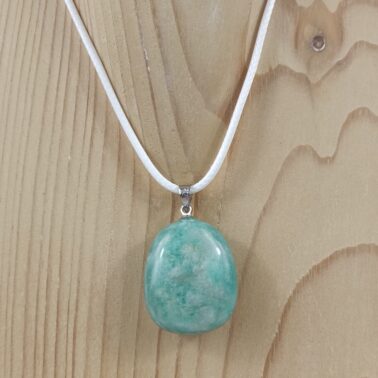 Collier Pierre roulée en Amazonite, provenance du Pérou