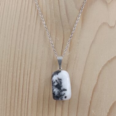 Collier Pierre roulée en Jaspe Zèbre provenance d'Afrique du Sud