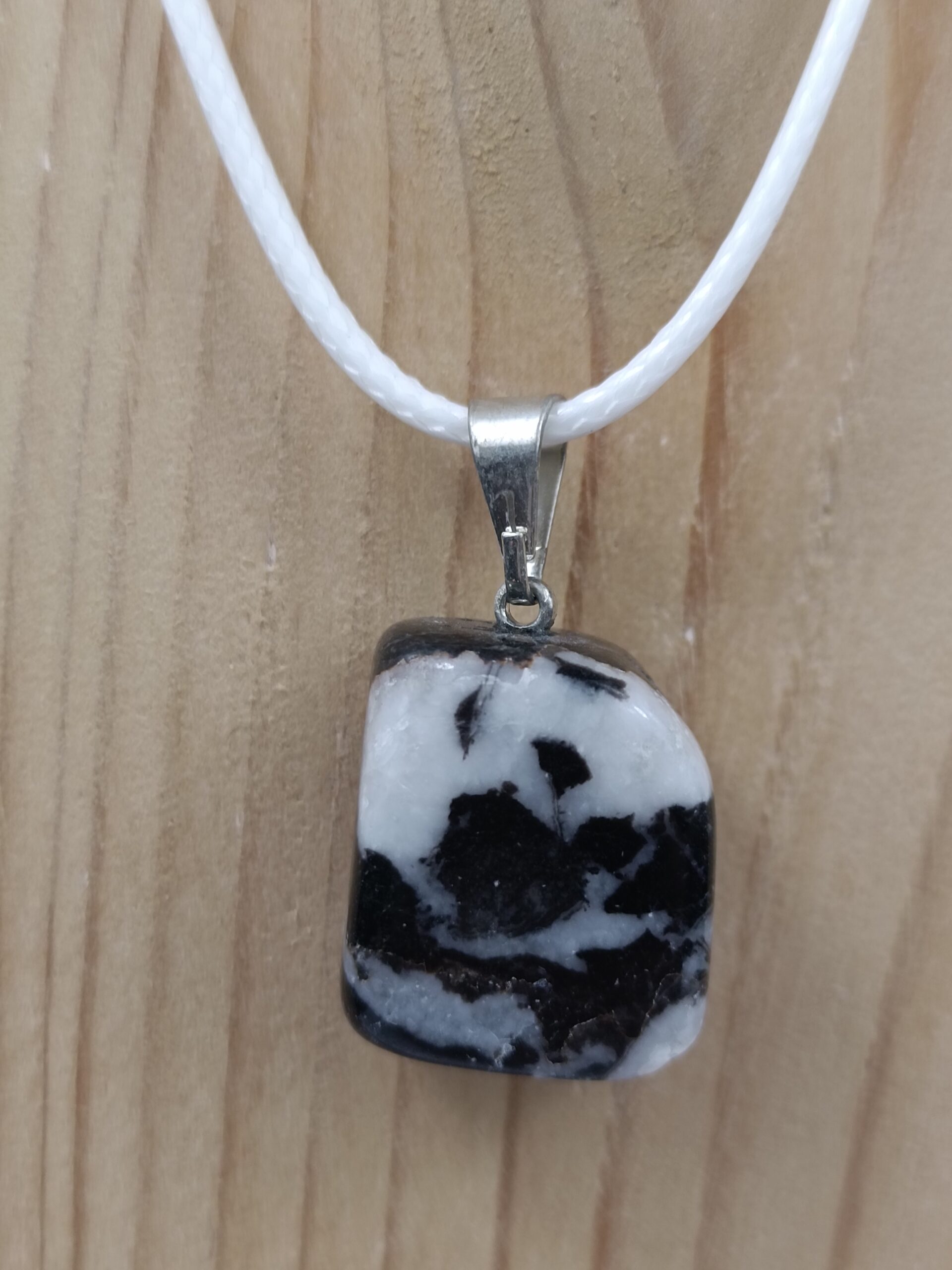 Collier Pierre roulée en Jaspe Zèbre provenance d'Afrique du Sud – Image 3