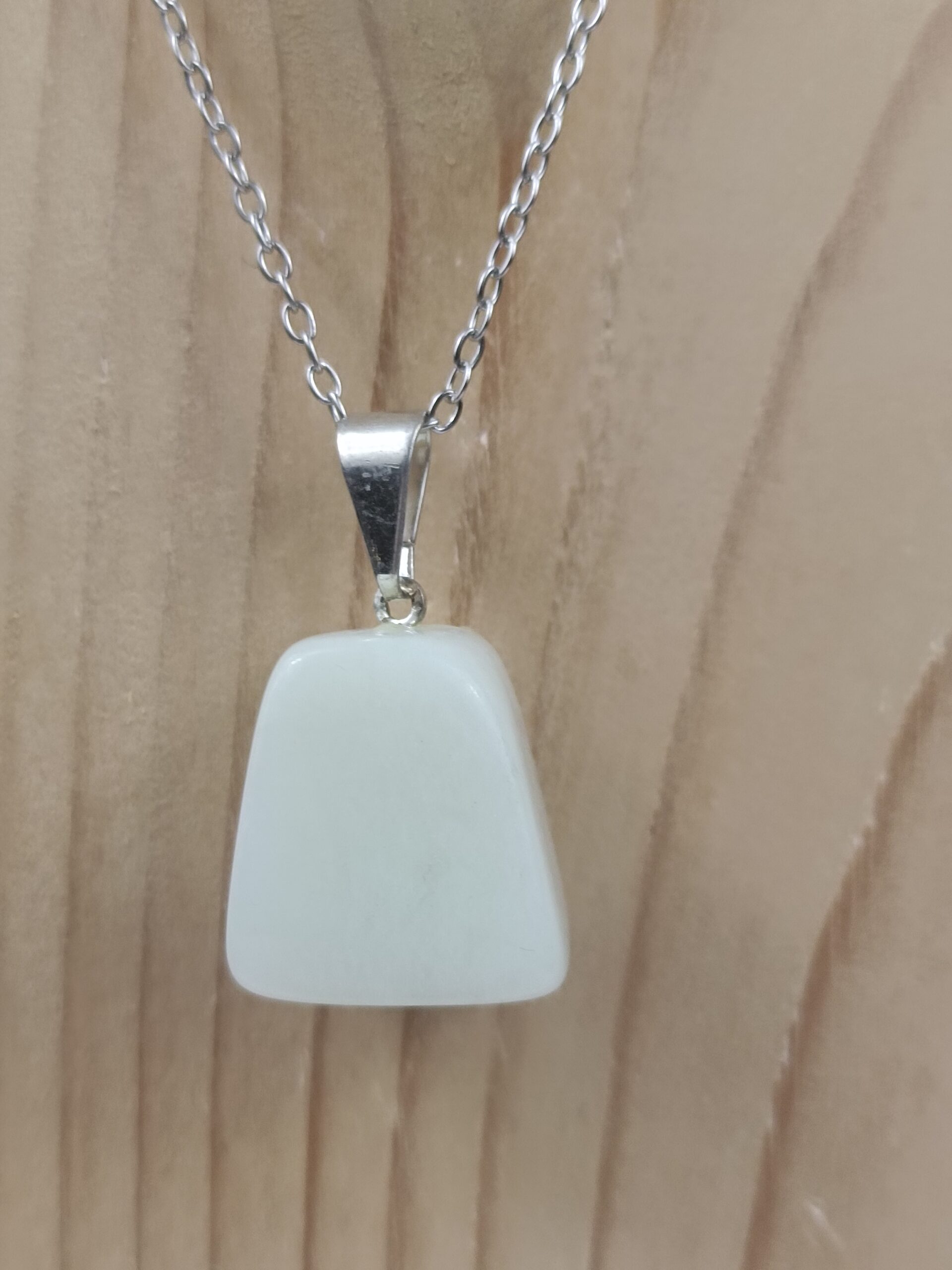 Collier Jade de Chine avec chaîne – Pierre naturelle qualité A – Image 3