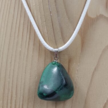 Collier Pierre roulée en Malachite qualité A – Congo