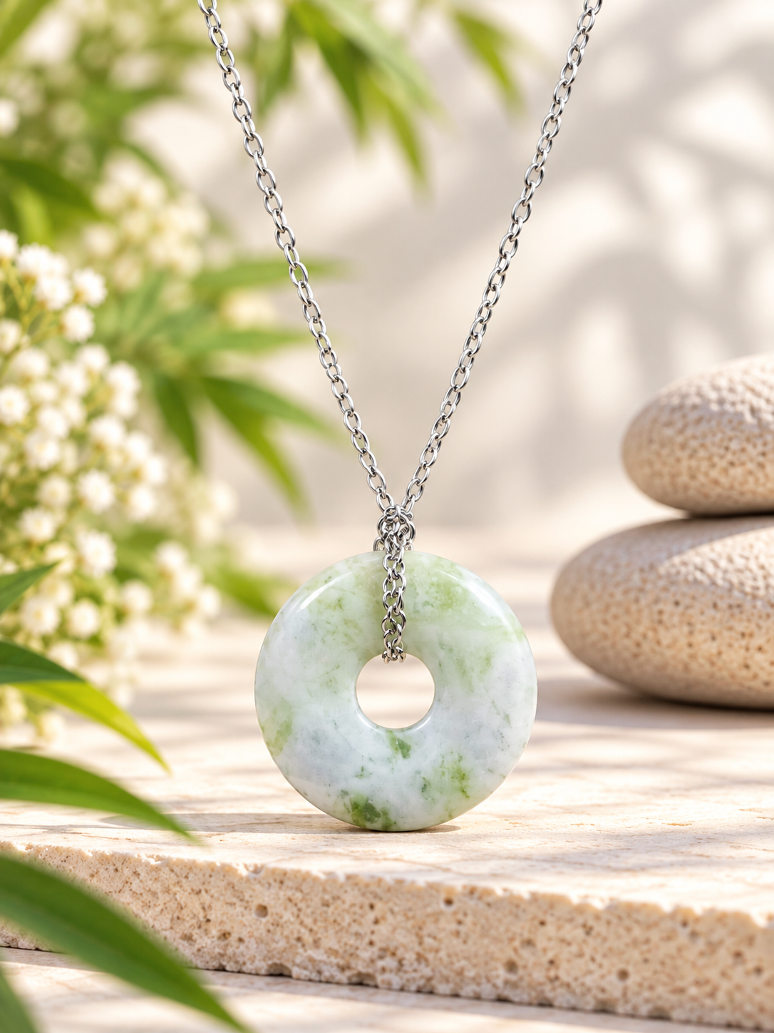 Collier Donut en Jade de Chine, provenance de Chine